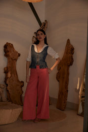 SEVENTY+MOCHI  SYLVIE DENIM TOP