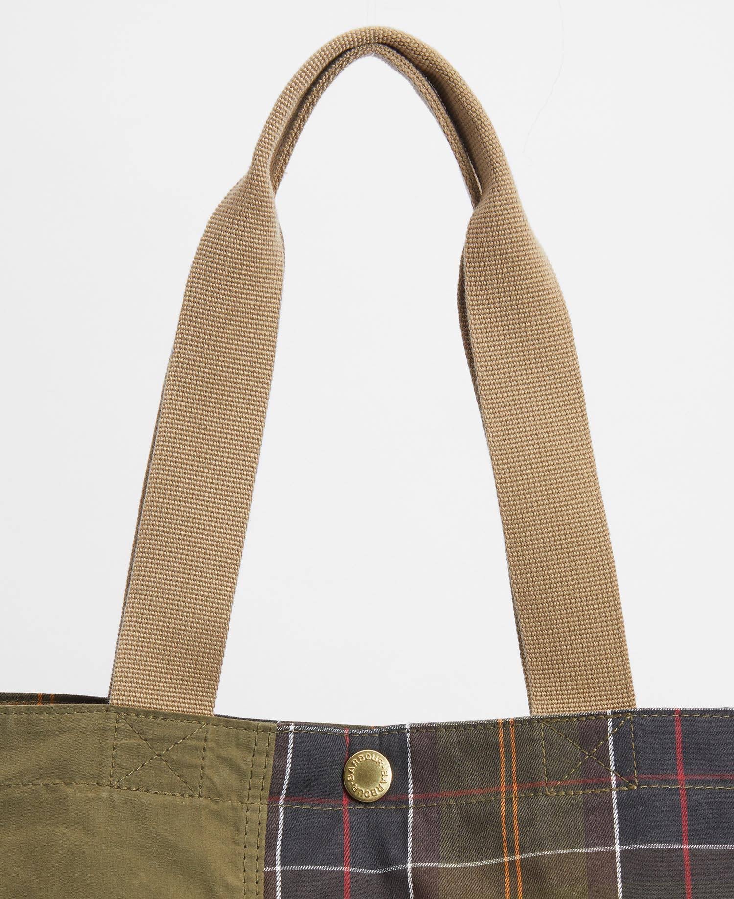 BARBOUR  PATCH TOTE DUSKY GREEN