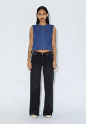 DR DENIM ERIN TOP HAZE MID RETRO