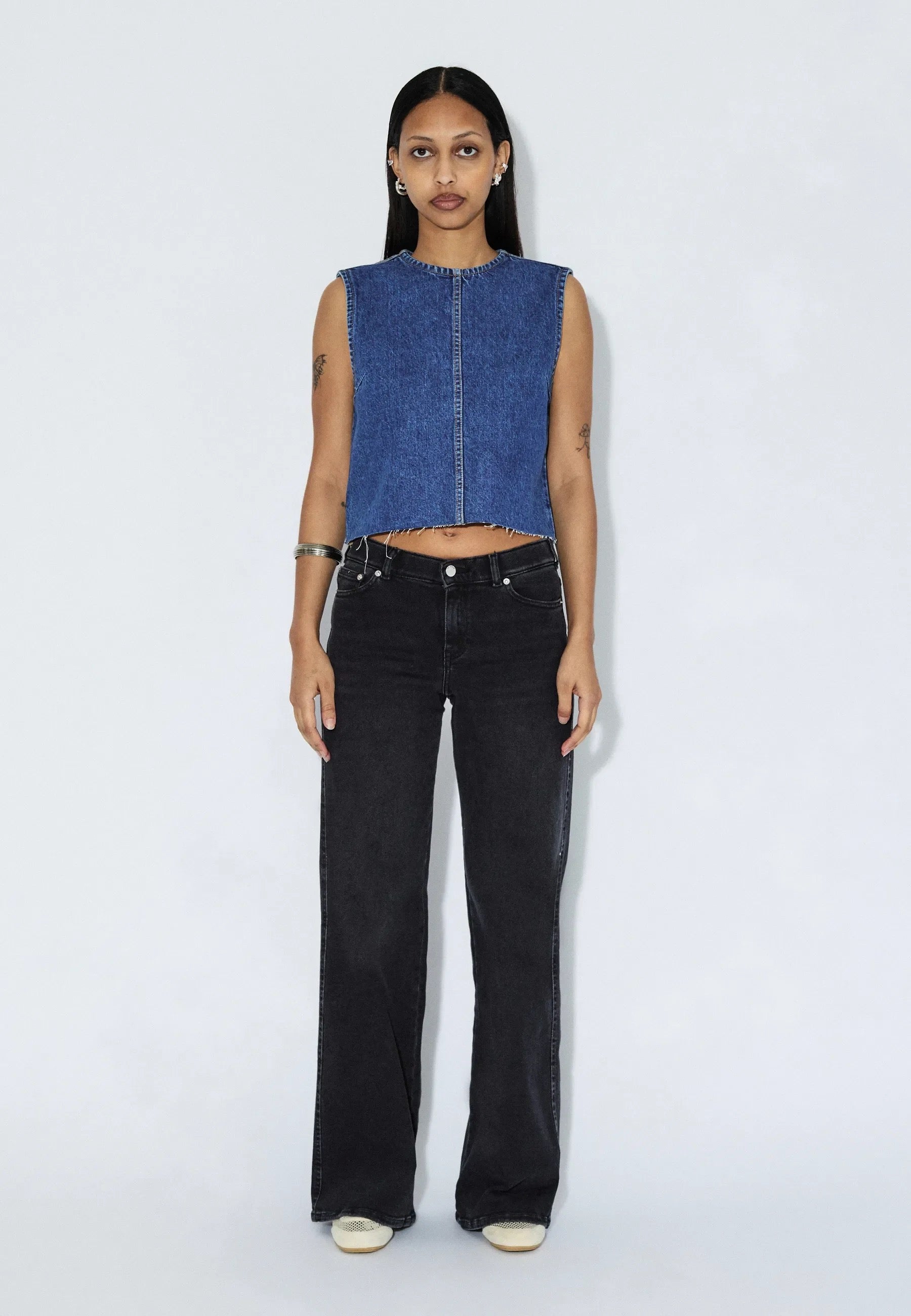 DR DENIM ERIN TOP HAZE MID RETRO