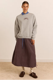 DAMSON MADDER  FIXERS GRAPHIC GREY MARL