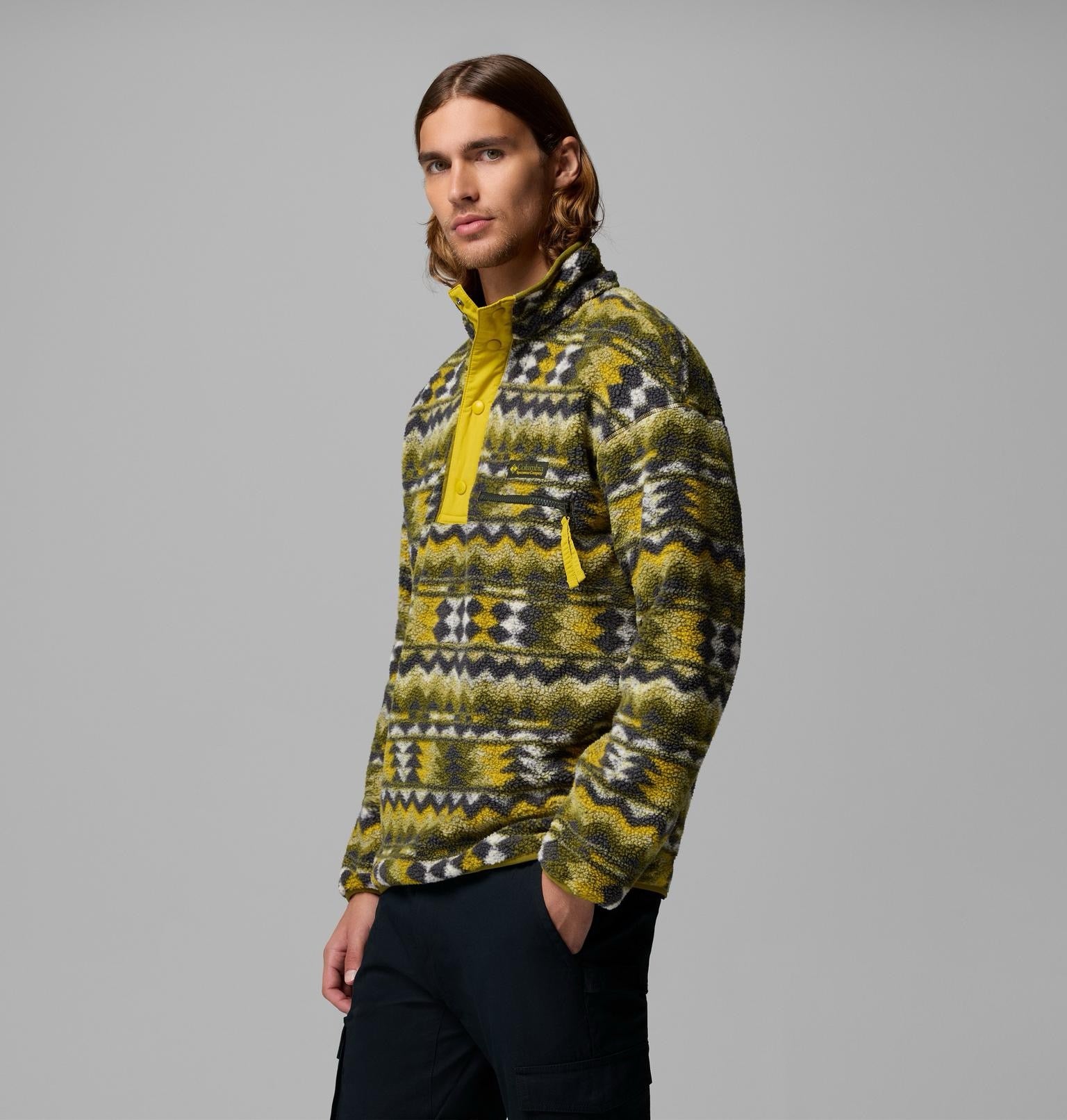 COLUMBIA  HELVETIA II PRINT  MOSSY GREEN
