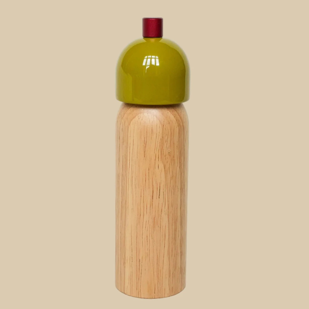 MAEGAN SALT/PEPPER GRINDERS OLIVE/RED