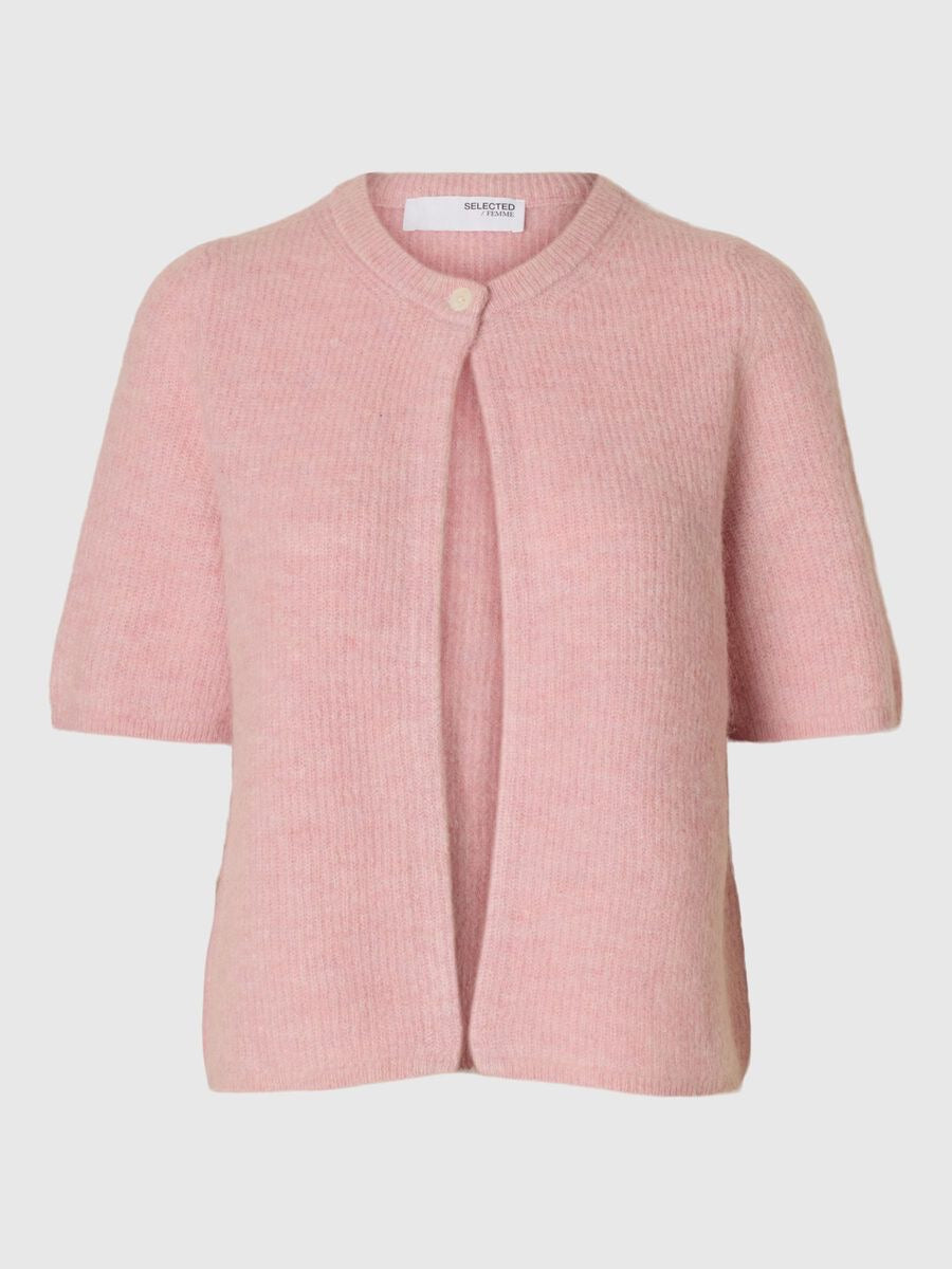 SELECTED FEMME SIA KNIT CARDIGAN BLEACHED MAUVE