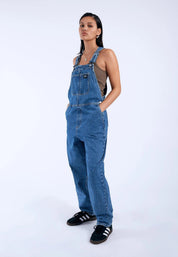 DR DENIM LYDIA DUNGAREES STREAM MID RETRO