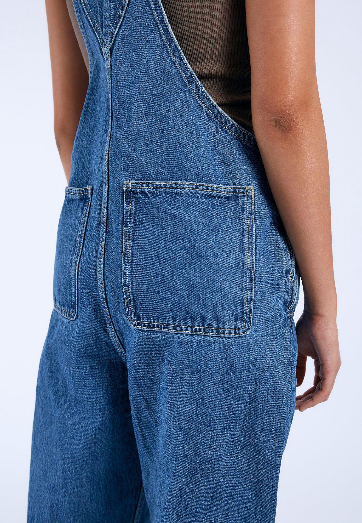 DR DENIM LYDIA DUNGAREES STREAM MID RETRO