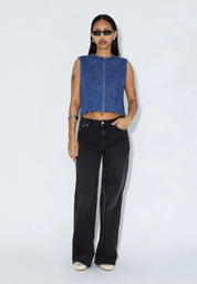 DR DENIM ERIN TOP HAZE MID RETRO