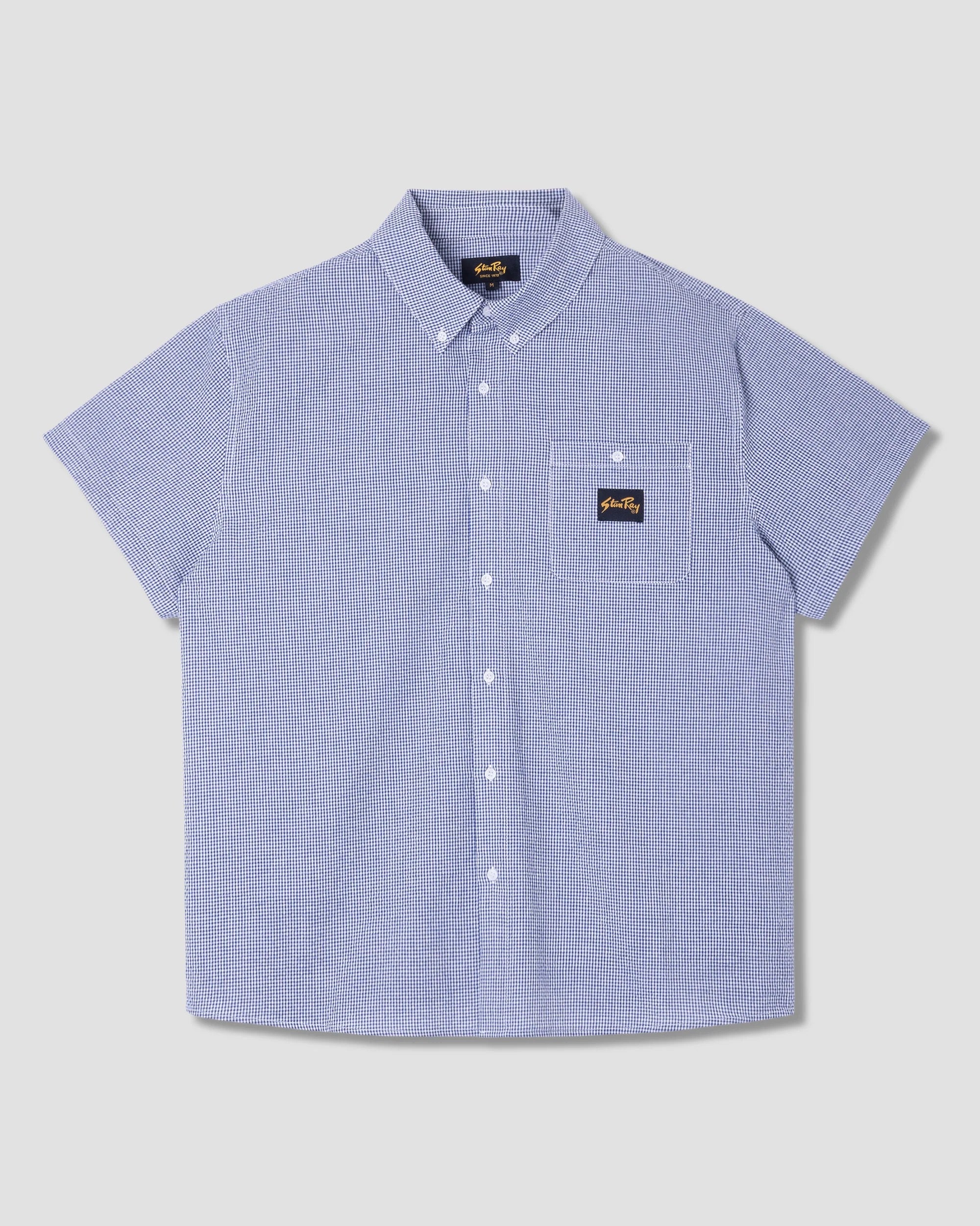 STANRAY  SS FLANNEL BLUE GINGHAM