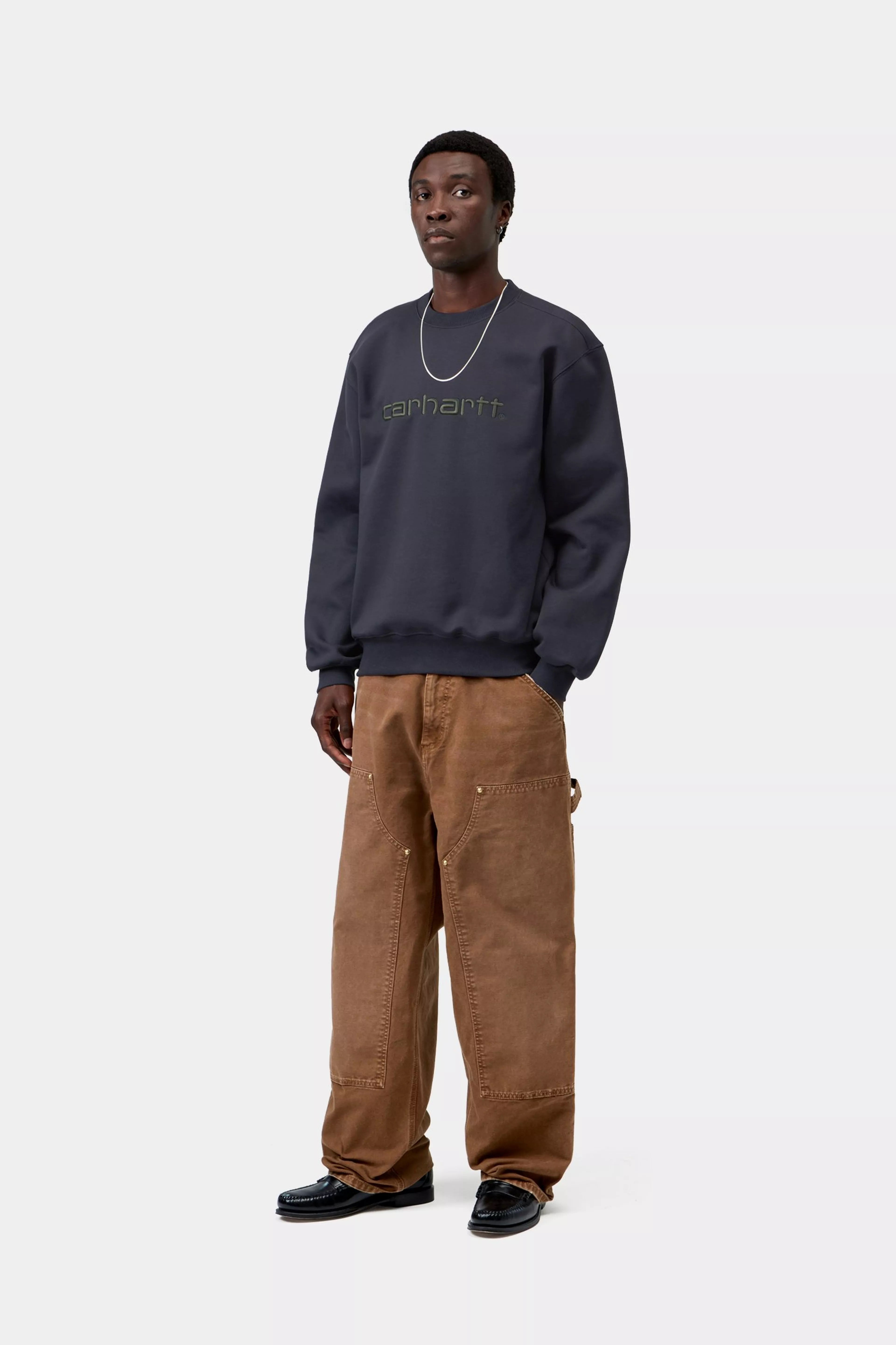 CARHARTT WIP SWEAT DARK NAVY/SCARAB