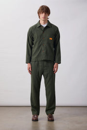 SERVICE WORKS  FLANNEL O SHIRT FOREST