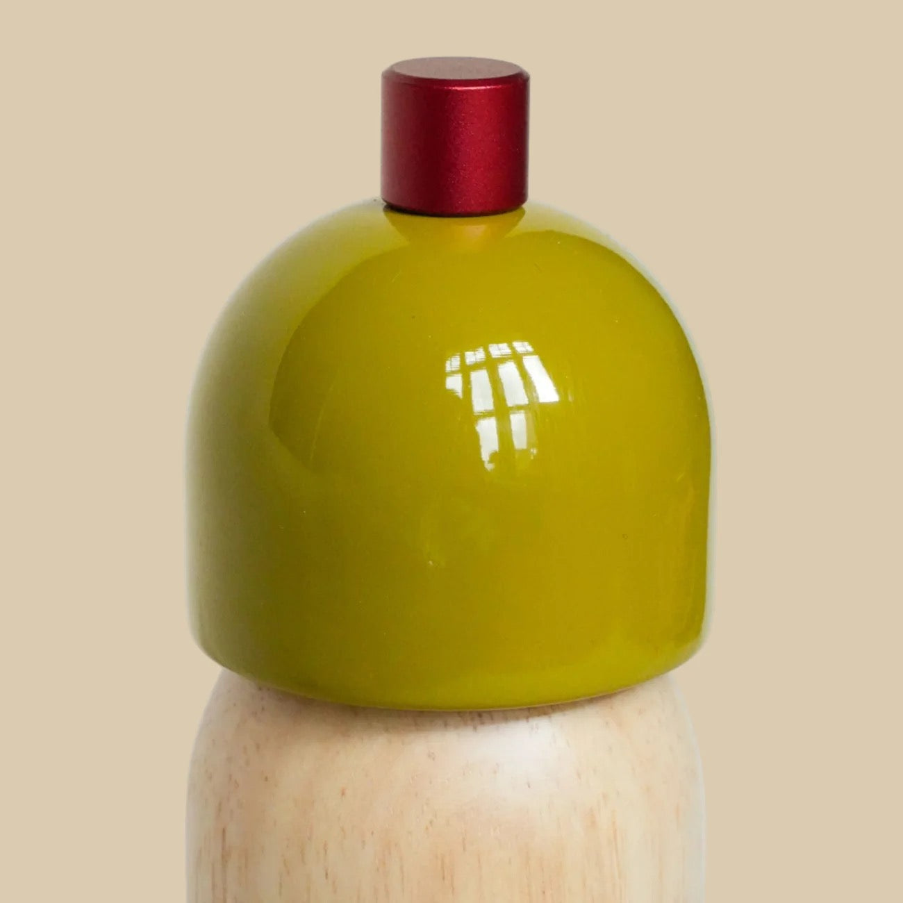 MAEGAN SALT/PEPPER GRINDERS OLIVE/RED