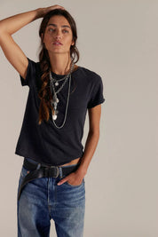 FREE PEOPLE NOVA TEE Black