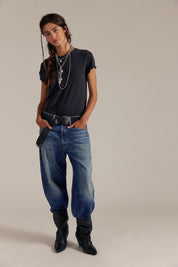 FREE PEOPLE NOVA TEE Black