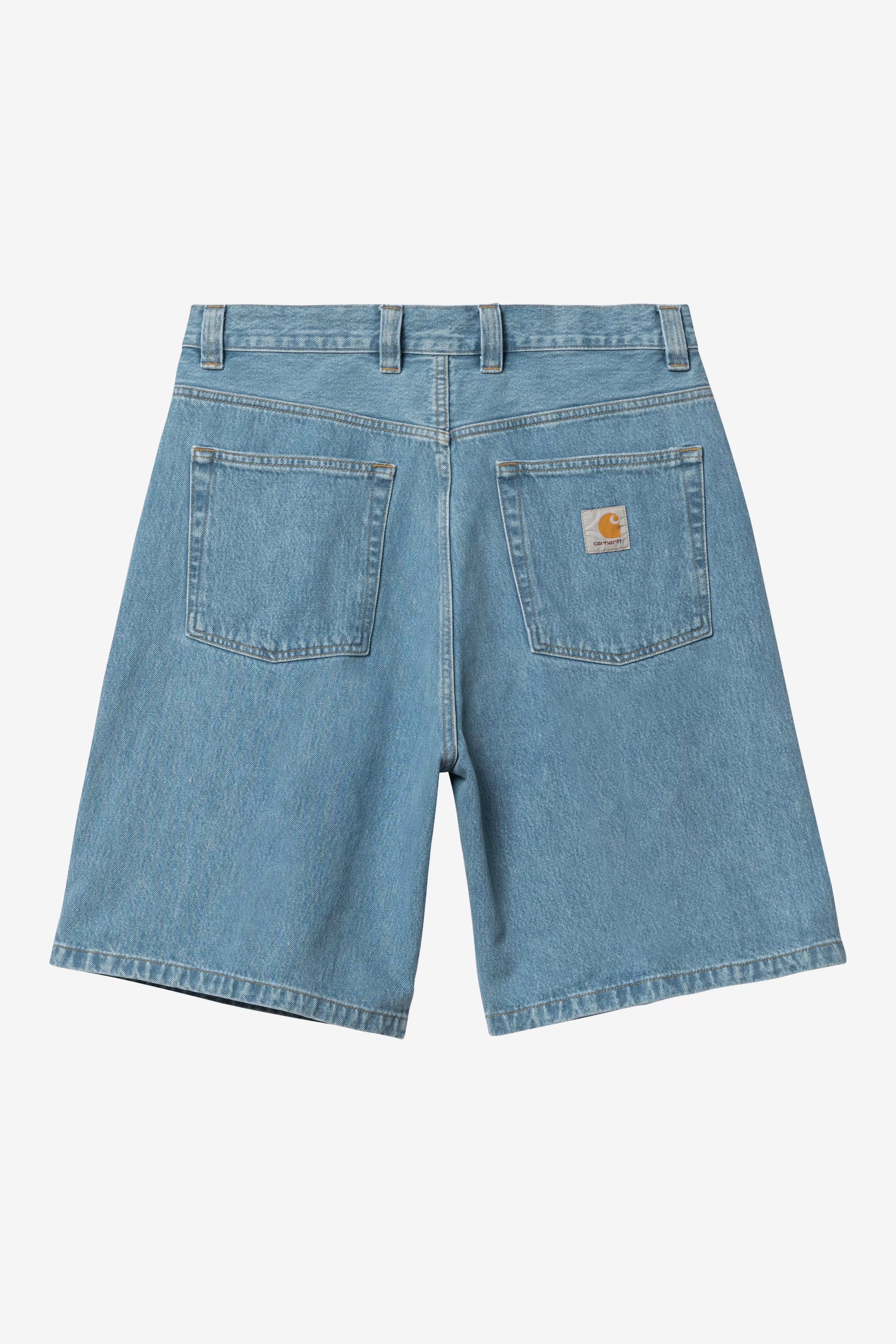 CARHARTT WIP  BRANDON BLUE STONE BLEACHED SHORTS