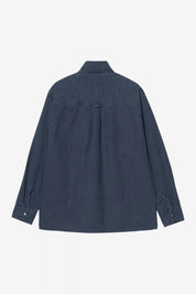 CARHARTT WIP PARRISH O SHIRT BLUE STONE WASH