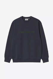 CARHARTT WIP SWEAT DARK NAVY/SCARAB