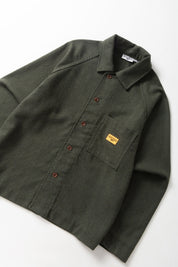 SERVICE WORKS  FLANNEL O SHIRT FOREST