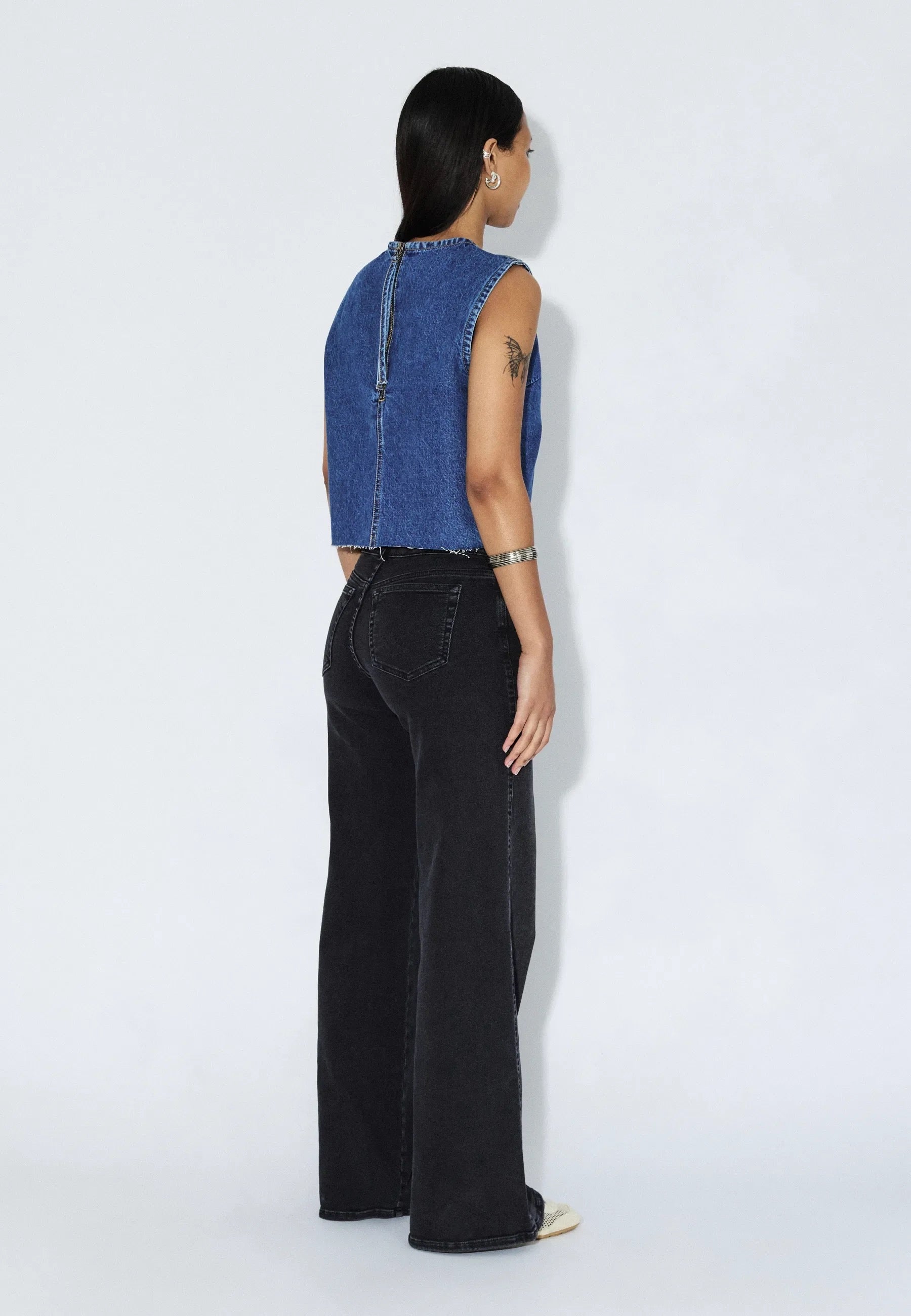 DR DENIM ERIN TOP HAZE MID RETRO