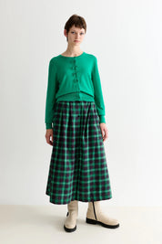 LOUCHE IVES BOW TRIM CARDIGAN Green