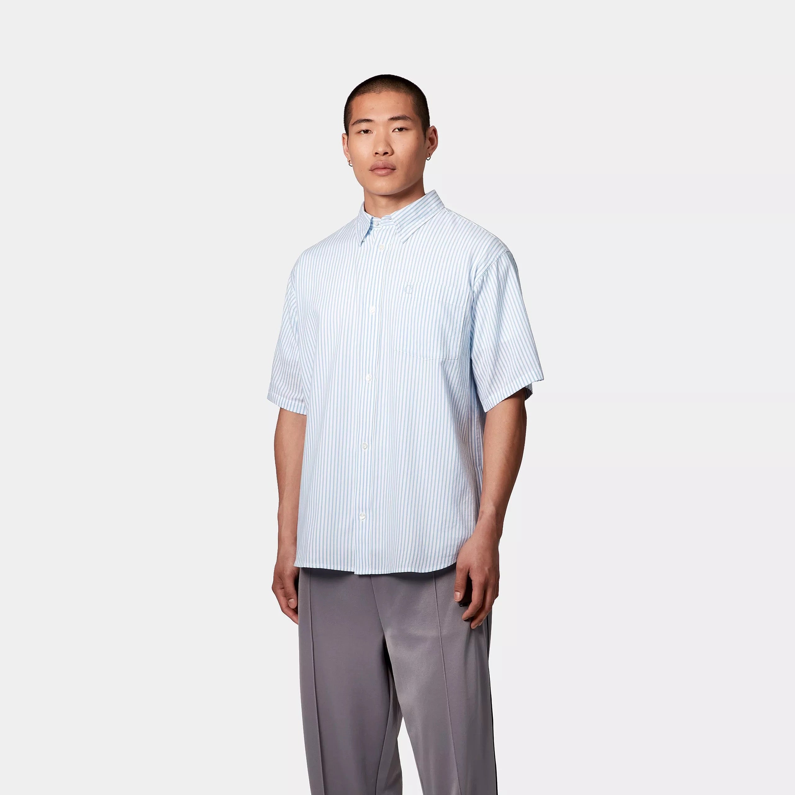 CARHARTT WIP  S/S SHIRT PHELPS BLUEBIRD