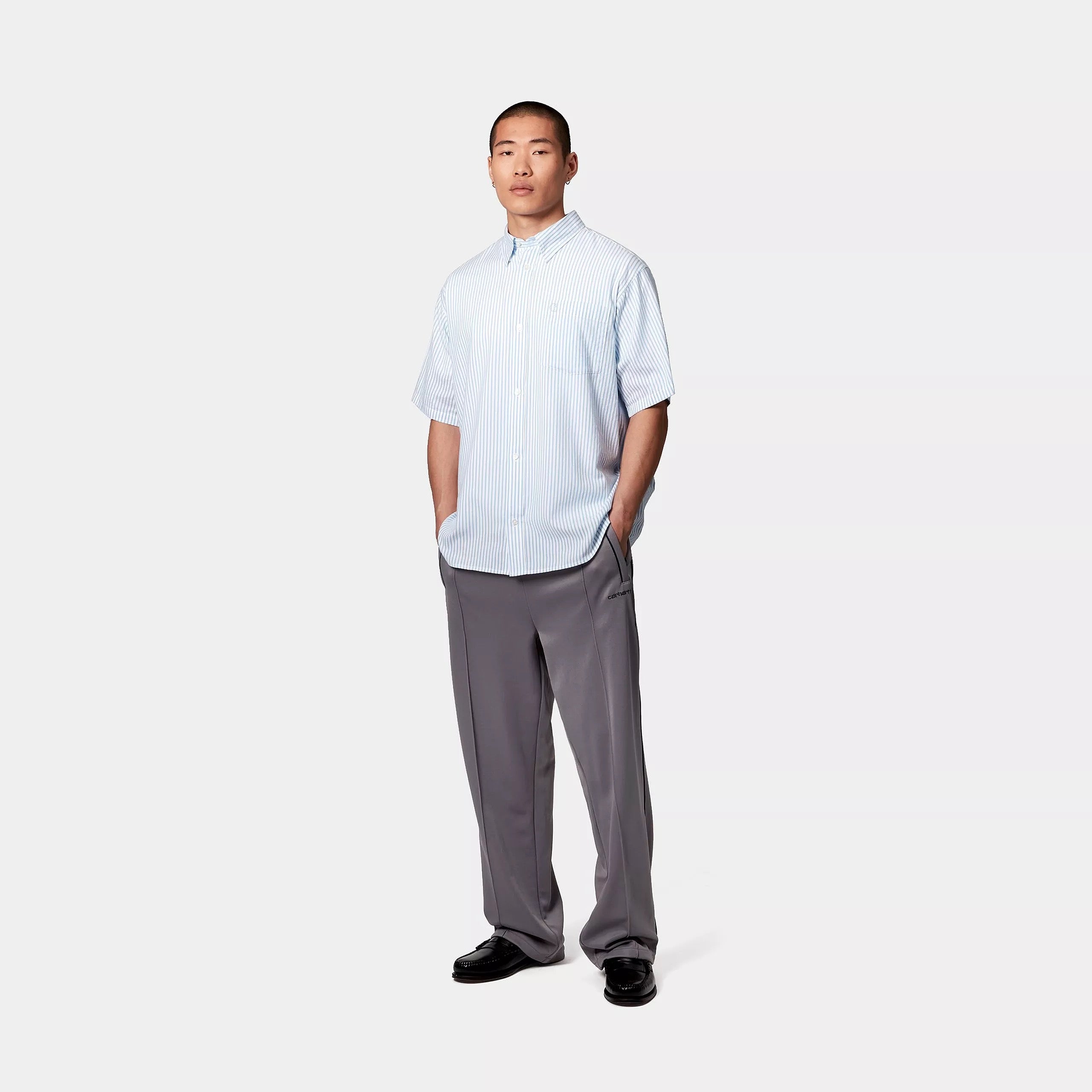 CARHARTT WIP  S/S SHIRT PHELPS BLUEBIRD