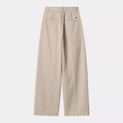 CARHARTT WIP  LEOLA PANT BEIGE STONEWASH