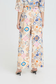 ICHI  IHLANCIE PA GRAPHIC TILE PANT