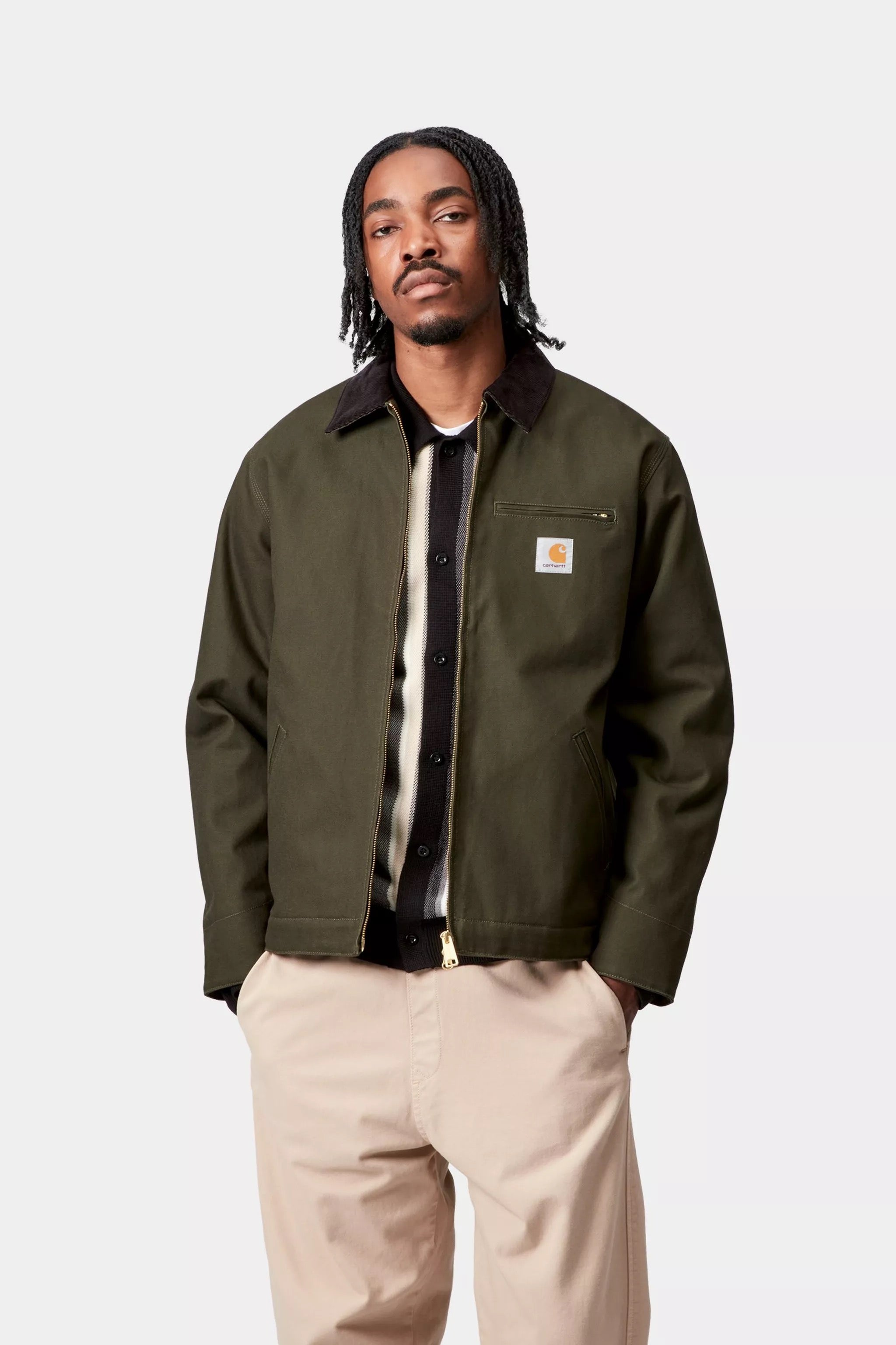 CARHARTT WIP DETROIT OLIVE/BLACK RIDGE