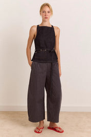 DAMSON MADDER  ANNABELLE APRON INDIGO DENIM