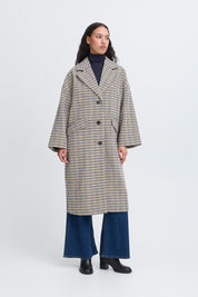 ICHI  JAS DARK NAVY MULTI CHECK