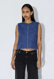 DR DENIM ERIN TOP HAZE MID RETRO