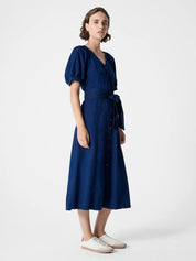 FRENCH CONNECTION  ZAVES SS CHAMBRAY DRESS