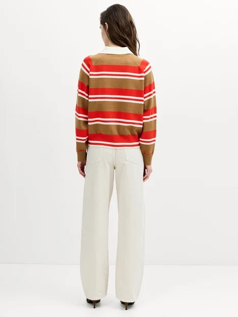 FRENCH CONNECTION YAZ STRIPE TOBACO NEUTRAL MULTI