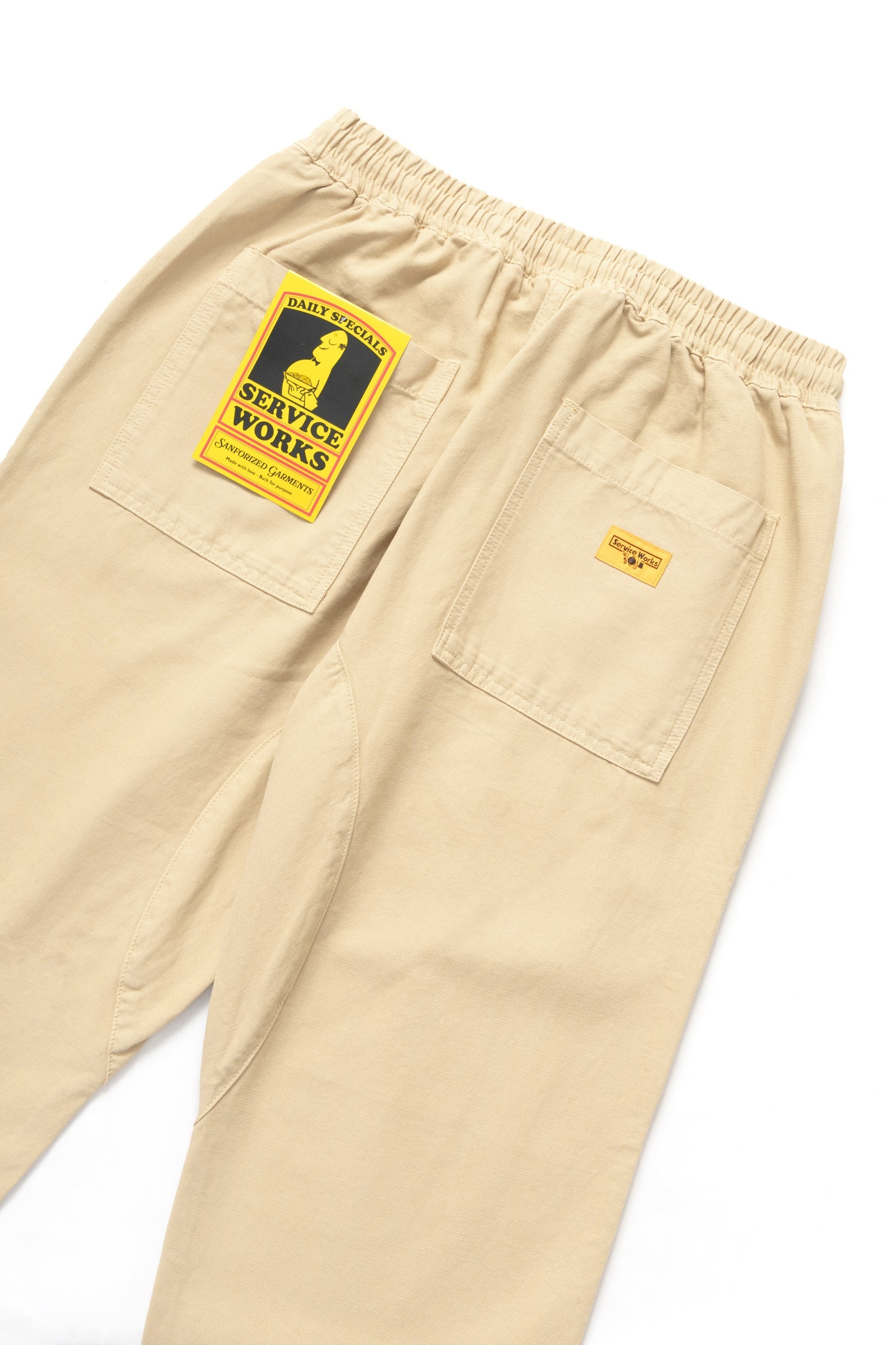 SERVICE WORKS  CHEF PANT PALE KHAKI