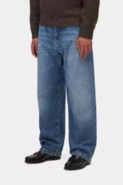 CARHARTT WIP  LANDON PANT BLUE MARBLE USED WASH