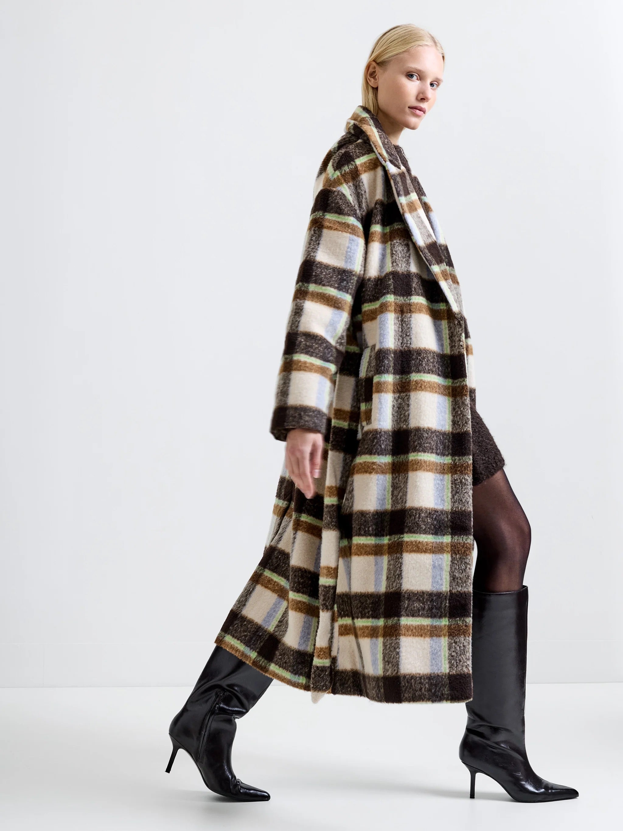 FRENCH CONNECTION  REMI BELTED BROWN MULTI