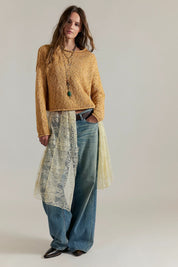FREE PEOPLE  OPAL KNIT SWEET POTATO