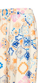 ICHI  IHLANCIE PA GRAPHIC TILE PANT
