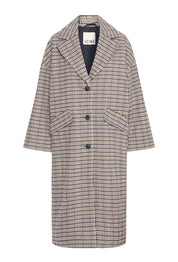 ICHI  JAS DARK NAVY MULTI CHECK