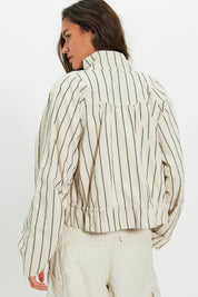 FREE PEOPLE DEVON BALLOON STRIPE IVORY