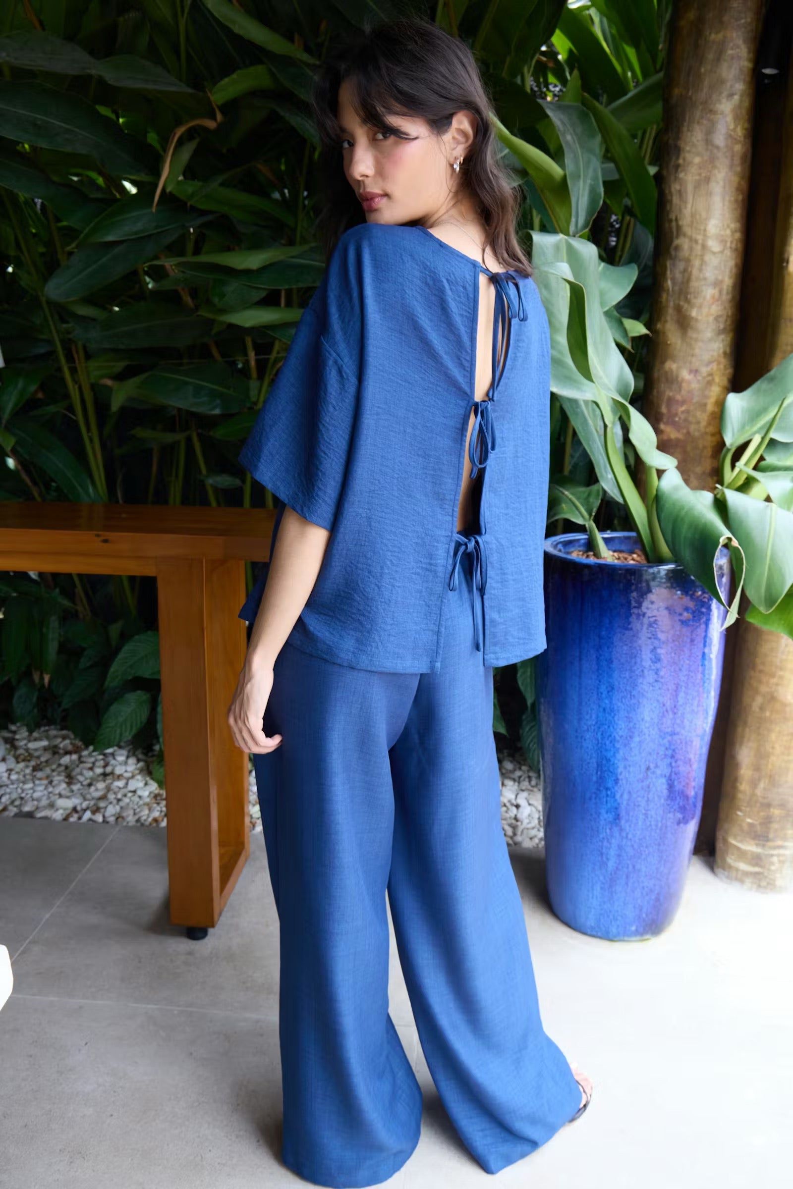 ICHI  IHKATICO TOP TRUE BLUE