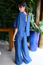 ICHI  IHKATICO TOP TRUE BLUE