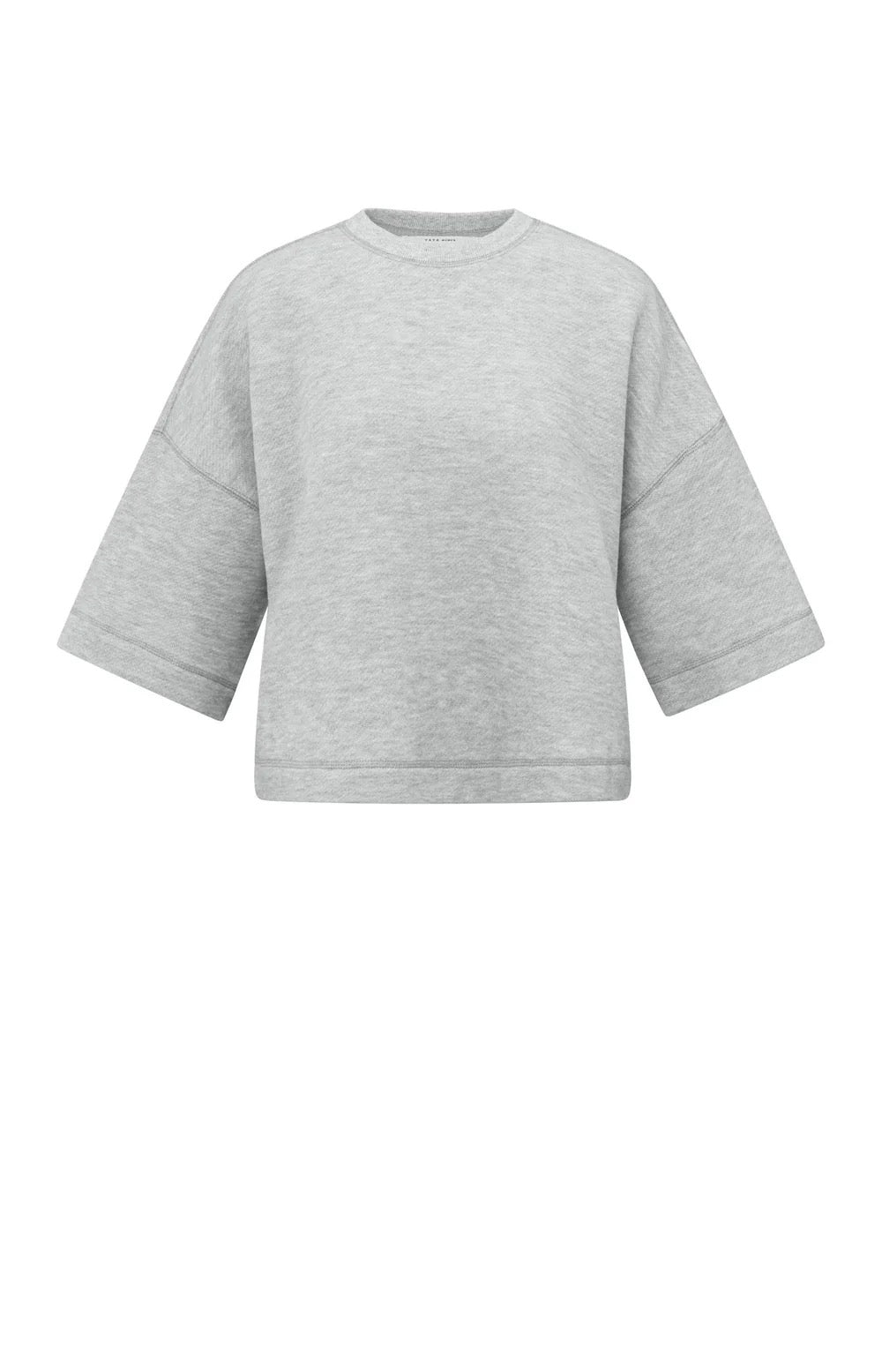 YAYA S/S SWEAT SOFT GREY