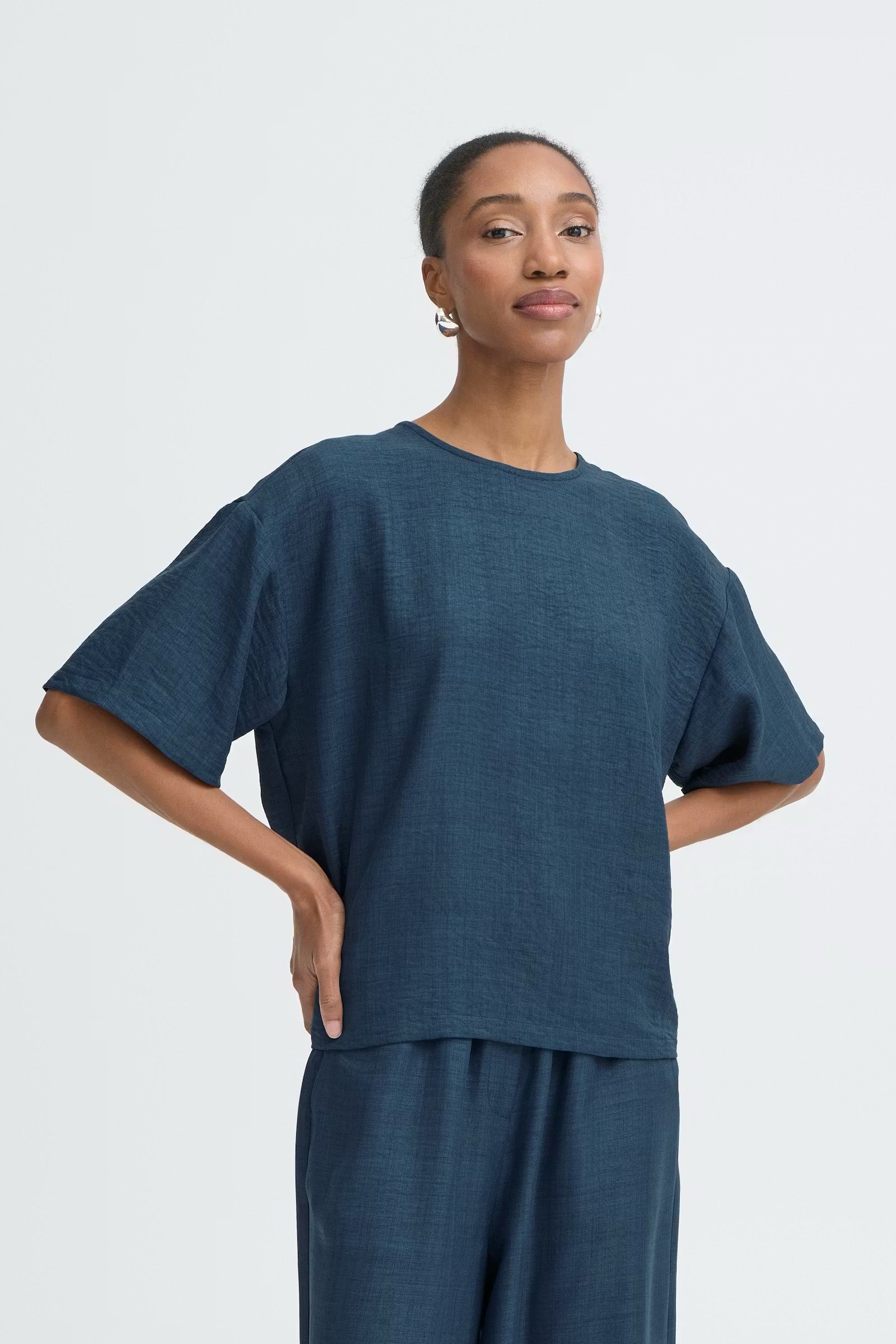 ICHI  IHKATICO TOP TRUE BLUE