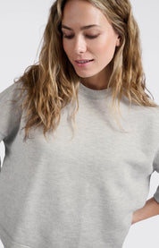 YAYA S/S SWEAT SOFT GREY