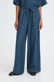 ICHI  IHKATICO PANT TRUE NAVY