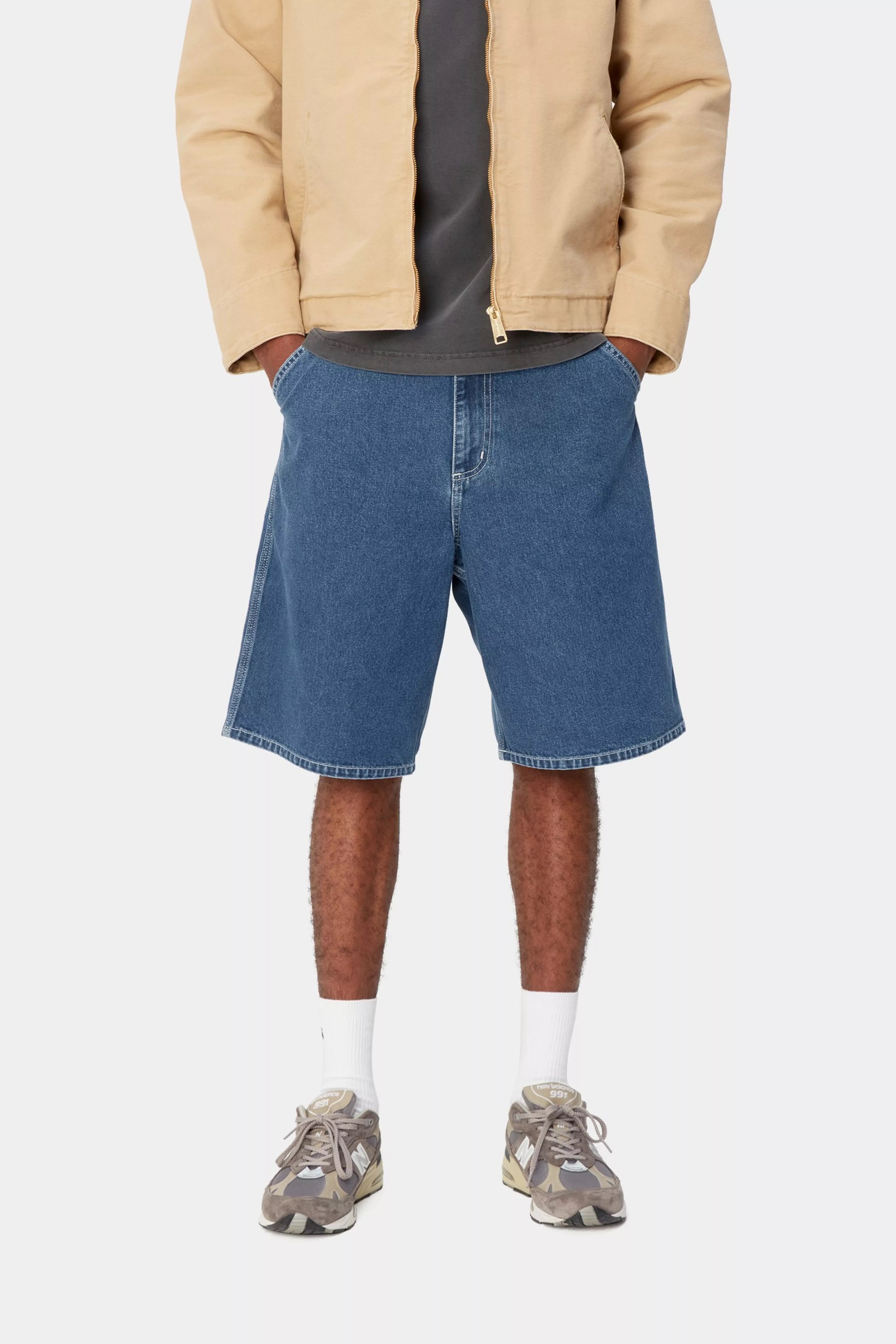 CARHARTT WIP SIMPLE SHORT BLUE STONE WASHED