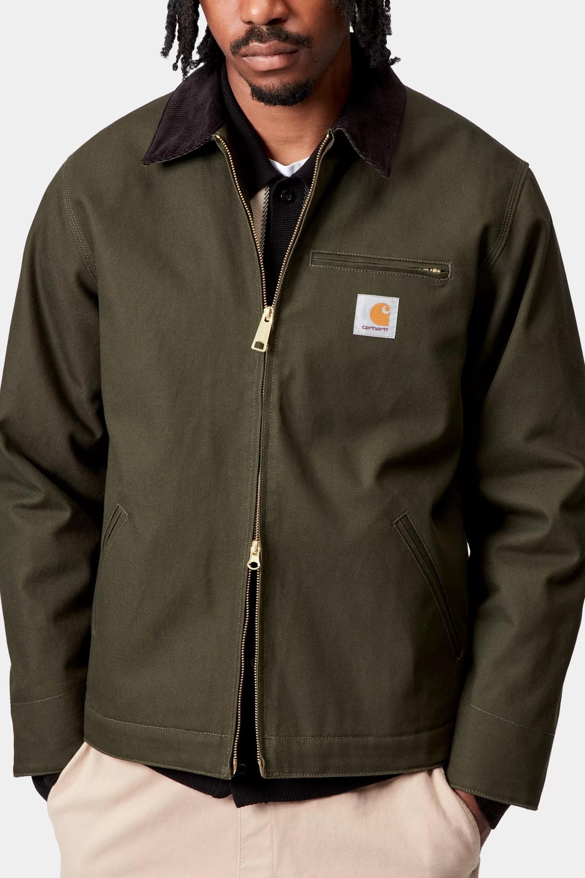 CARHARTT WIP DETROIT OLIVE/BLACK RIDGE