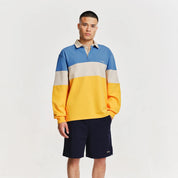 PARLEZ  STRIVE RUGBY TOP AZURE