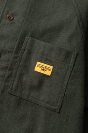 SERVICE WORKS  FLANNEL O SHIRT FOREST